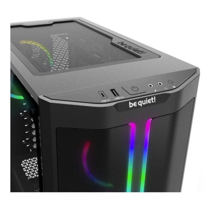 Be Quiet! Pure Base 500 FX Gaming Case w/ Glass Window, ATX, 4 ARGB Fans, ARGB PWM Hub, LED Control Button, USB-C