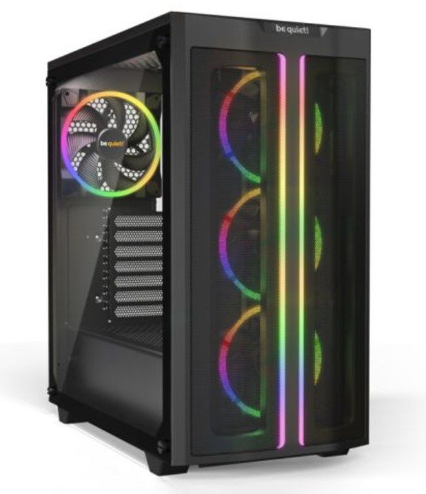 Be Quiet! Pure Base 500 FX Gaming Case w/ Glass Window, ATX, 4 ARGB Fans, ARGB PWM Hub, LED Control Button, USB-C