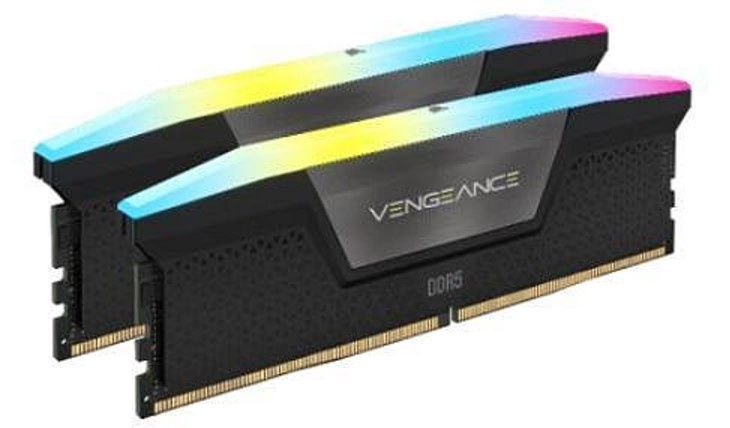 Corsair Vengeance RGB 32GB Kit (2 x 16GB), DDR5, 6000MHz (PC5-48000), CL36, 1.35V, PMIC, AMD Optimised, DIMM Memory