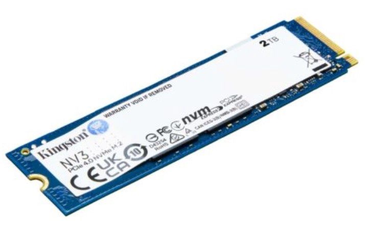 Kingston 2TB NV3 M.2 NVMe Gen4 SSD, M.2 2280, PCIe4, R/W 6000/5000 MB/s
