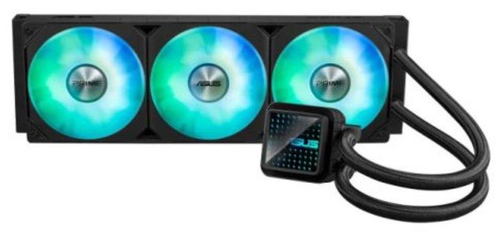 Asus PRIME LC 360 ARGB 360mm Liquid CPU Cooler, ARGB Fans, Customisable Infinity Mirror Lenses