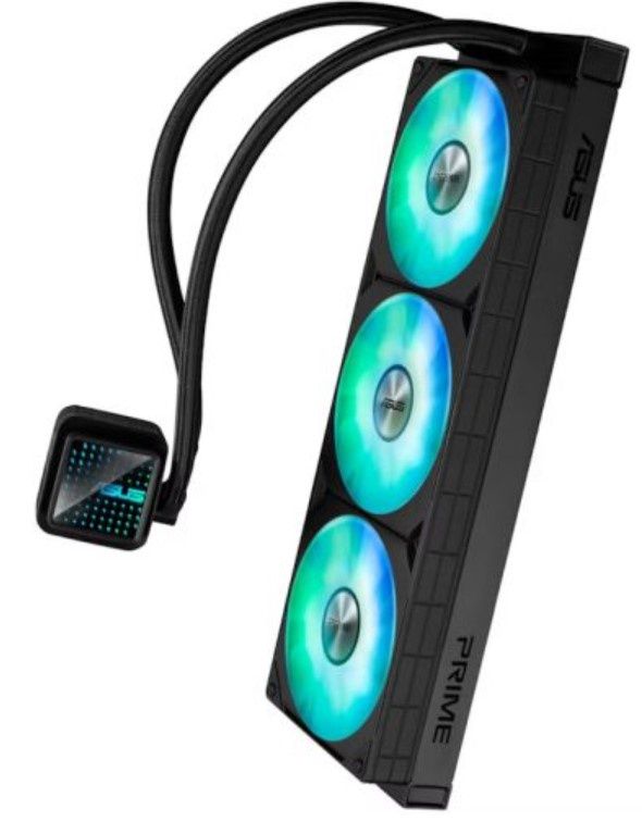 Asus PRIME LC 360 ARGB 360mm Liquid CPU Cooler, ARGB Fans, Customisable Infinity Mirror Lenses