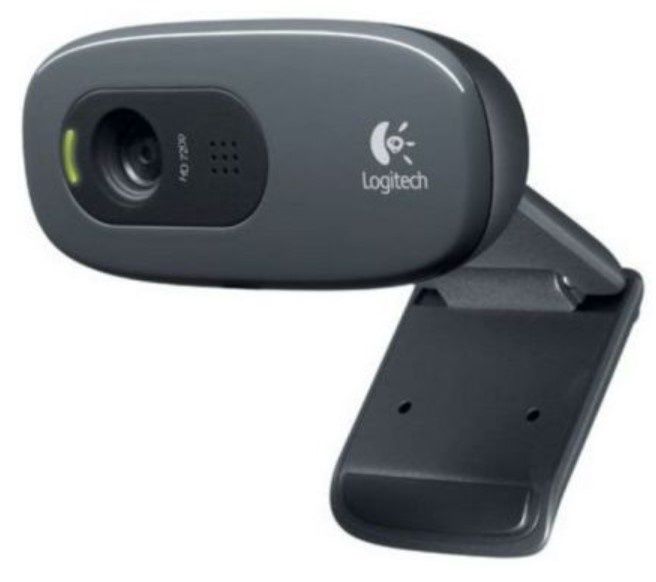 Logitech C270 Webcam, 3.0MP, HD 720p, Mic, HD Video Calling, Auto light correction