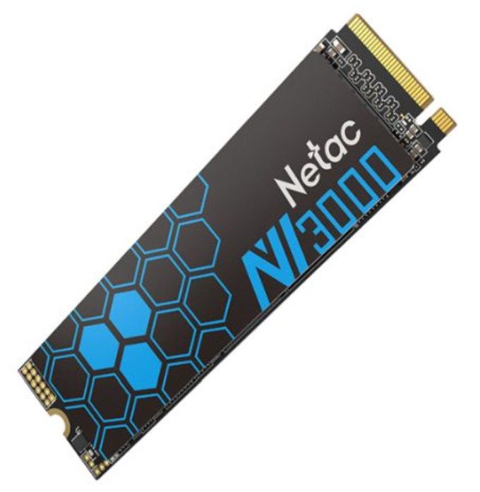 Netac 500GB NV3000 M.2 NVMe SSD, M.2 2280, PCIe3, 3D TLC NAND, R/W 3100/2100 MB/s, 200K/190K IOPS