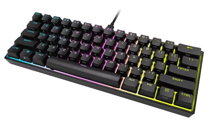 Corsair K65 RGB Mini 60% Mechanical Gaming Keyboard - Cherry MX Red