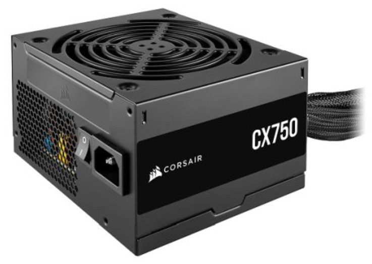 Corsair 750W CX750 PSU, Fully Wired, 80+ Bronze, Thermally Controlled Fan