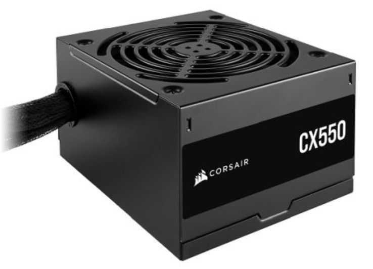 Corsair 550W CX550 PSU, Fully Wired, 80+ Bronze, Thermally Controlled Fan