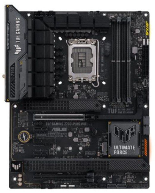 Asus TUF GAMING Z790-PLUS WIFI, Intel Z790, 1700, ATX, 4 DDR5, HDMI, DP, Wi-Fi 6E, 2.5G LAN, PCIe5, RGB, 4x M.2