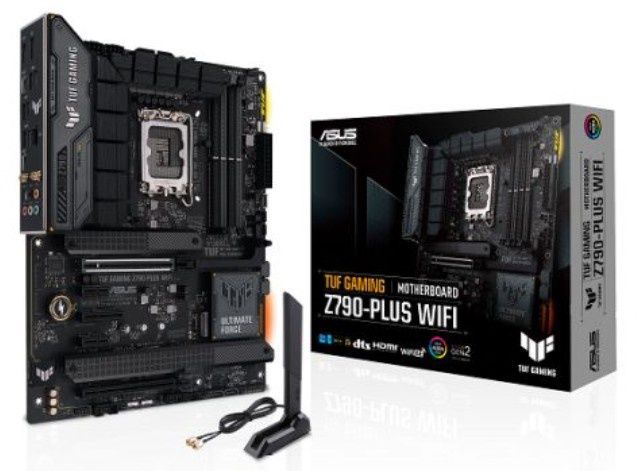 Asus TUF GAMING Z790-PLUS WIFI, Intel Z790, 1700, ATX, 4 DDR5, HDMI, DP, Wi-Fi 6E, 2.5G LAN, PCIe5, RGB, 4x M.2