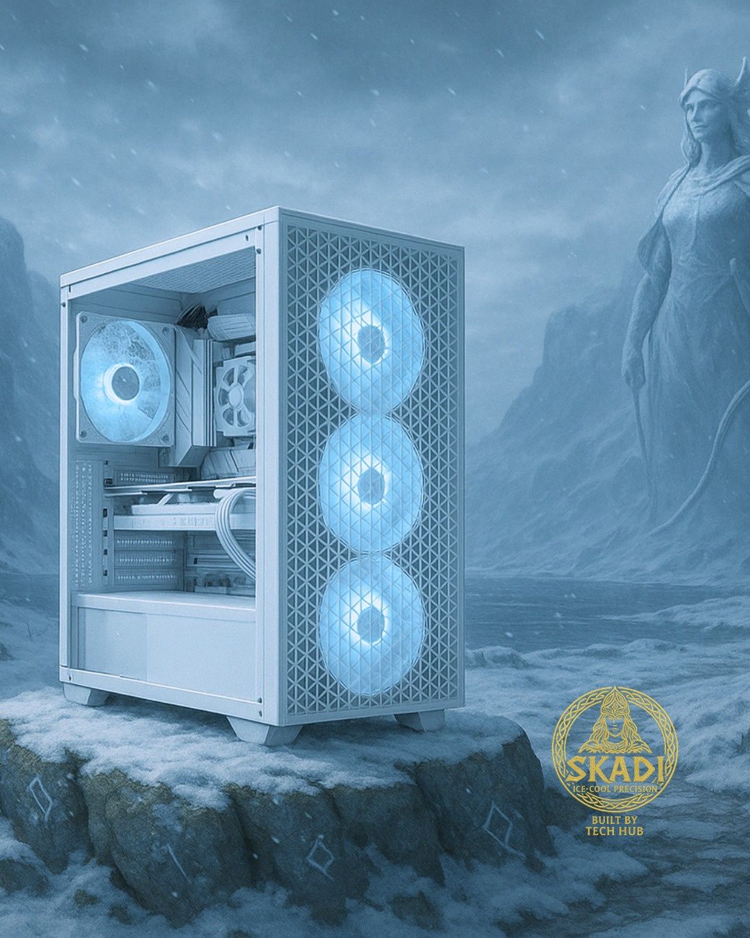 Skadi by Tech Hub - i5 - 4060 Gaming Tower - White