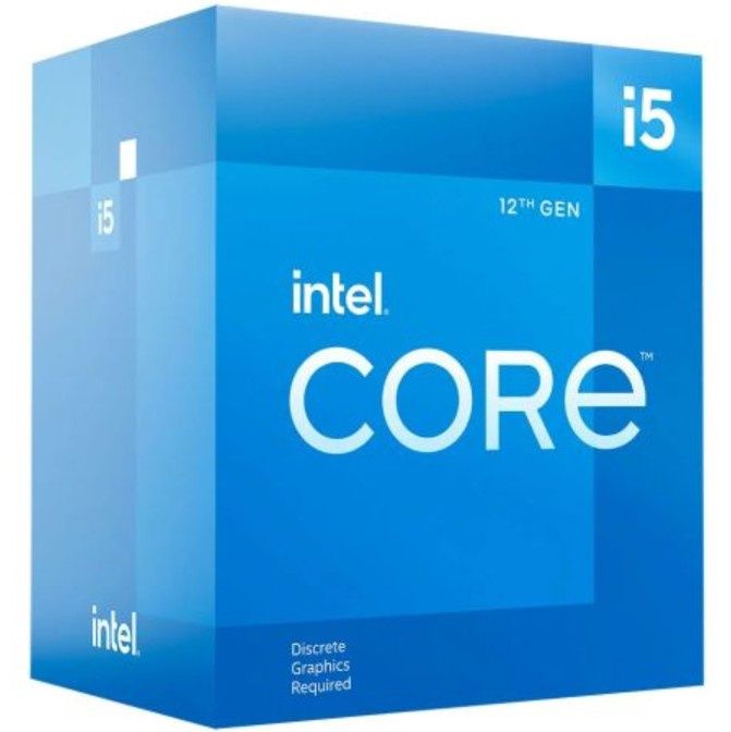 Intel Core i5-12400F CPU, 1700, 2.5 GHz (4.4 Turbo), 6-Core, 65W, 18MB Cache, Alder Lake, No Graphics