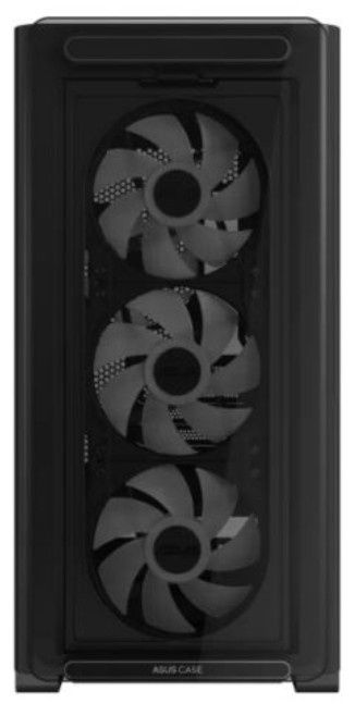 Asus A23 PLUS ARGB Gaming Case w/ Glass Side and Front, Micro ATX, 4x ARGB Fans, 380mm GPU & 360mm Radiator Support, USB-C, Asus BTF Compatible, Black