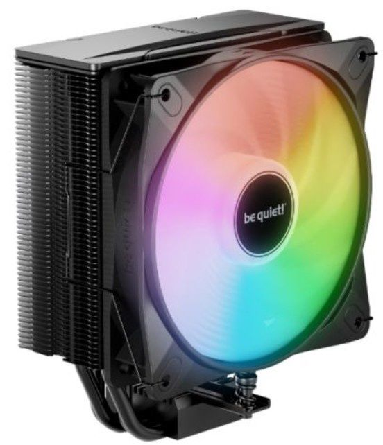 Be Quiet! BK040 Pure Rock 3 LX ARGB Heatsink &amp; Fan, Intel &amp; AMD Sockets, Light Wings LX ARGB Fan, 4 High-Performance Heatpipes, 190W TDP