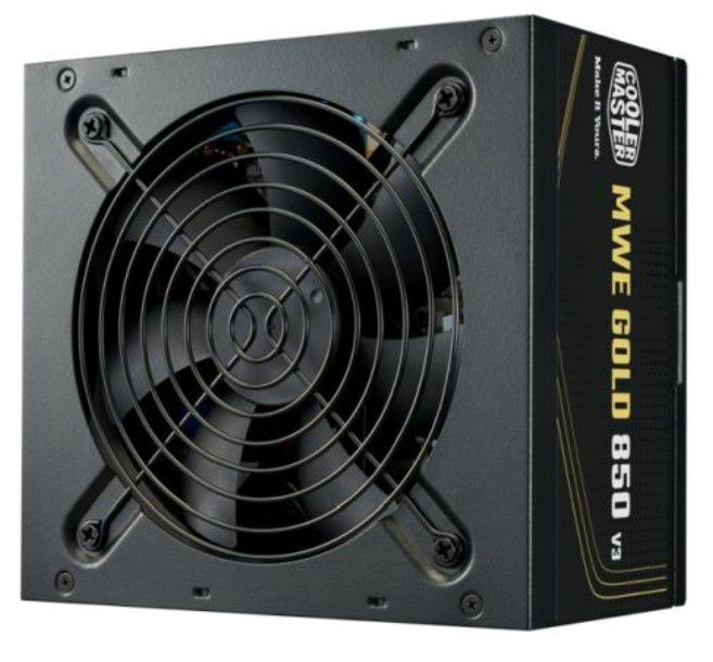 Cooler Master 850W MWE Gold V3 ATX 3.1 PSU, Fully Wired, HDB Bearing Fan, 80+ Gold