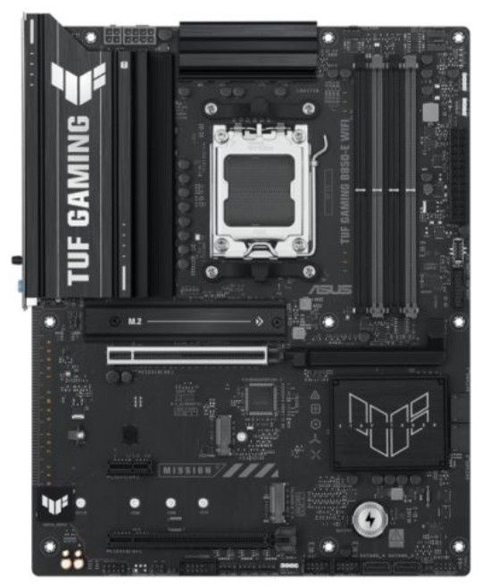 Asus TUF GAMING B850-E WIFI, AMD B850, AM5, ATX, 4 DDR5, HDMI, DP, Wi-Fi 6E, 2.5G LAN, 3x M.2