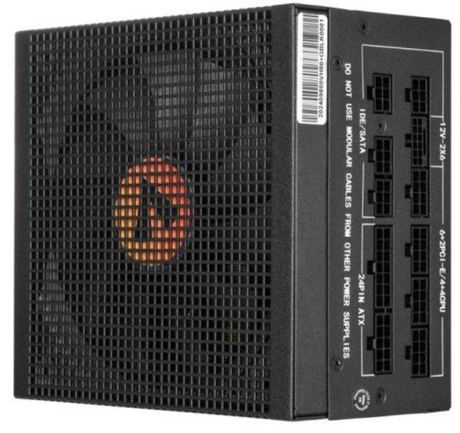 Vida 750W Heracles Black ATX 3.1 Gaming PSU, 80+ Gold, Fully Modular, 14cm Ultra-Quiet Semi-Fanless FDM Fan, Flat Black Cables, PCIe 5.1, Power Lead Not Included