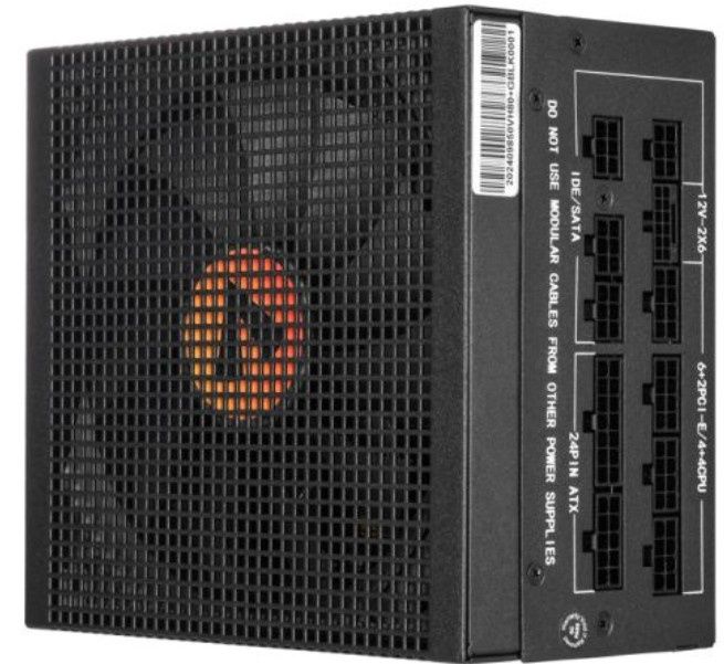 Vida 850W Heracles Black ATX 3.1 Gaming PSU, 80+ Gold, Fully Modular, 14cm Ultra-Quiet Semi-Fanless FDM Fan, Flat Black Cables, PCIe 5.1, Power Lead Not Included