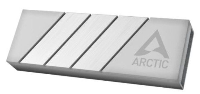 ARCTIC M2 Pro (Silver) M.2 SSD Heatsink, For Single &amp; Double Sided M.2 2280 Modules, Thermal Pads Included