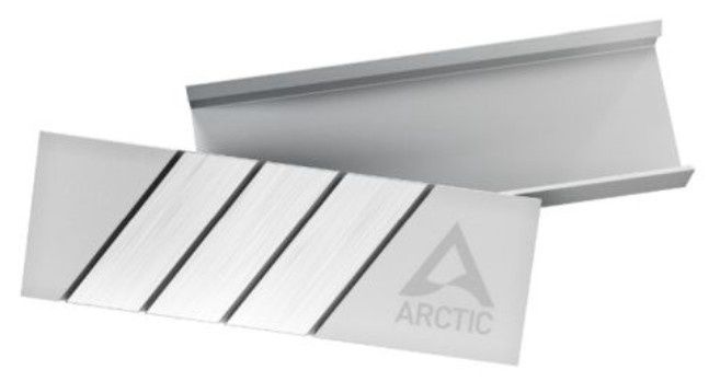 Arctic M2 Pro (Silver) M.2 SSD Heatsink, For Single &amp; Double Sided M.2 2280 Modules, Thermal Pads Included