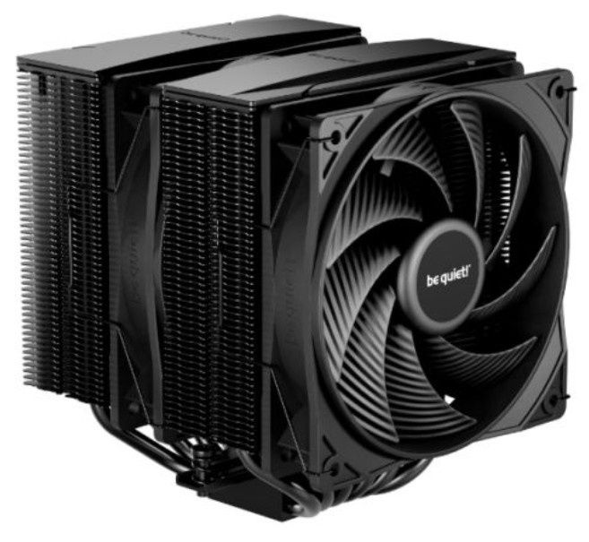 Be Quiet! BK042 Pure Rock Pro 3 Black Heatsink &amp; Fan, Intel &amp; AMD Sockets, 2x Pure Wings 3 Fans, 6 High-Performance Heatpipes, 250W TDP