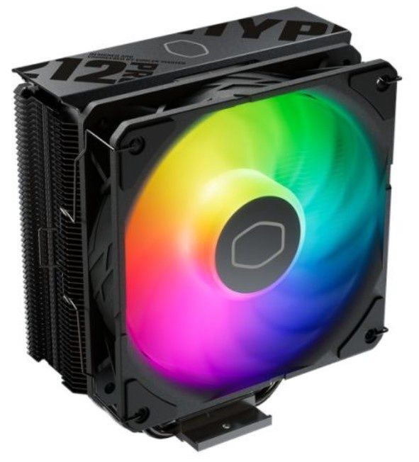 Cooler Master Hyper 212 Pro ARGB Heatsink &amp; Fan, Intel &amp; AMD Sockets, Loop Dynamic SickleFlow Fan, Aluminium Fins, 4x Heatpipes, 230W TDP