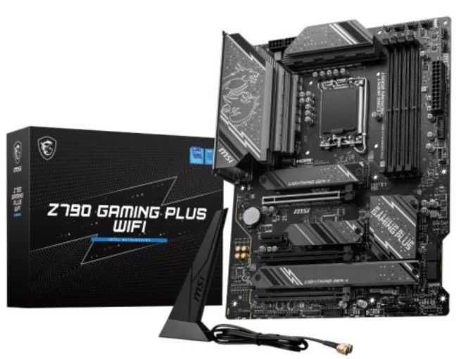 MSI Z790 GAMING PLUS WIFI, Intel Z790, 1700, ATX, 4 DDR5, HDMI, DP, Wi-Fi 6E, 2.5G LAN, 4x M.2