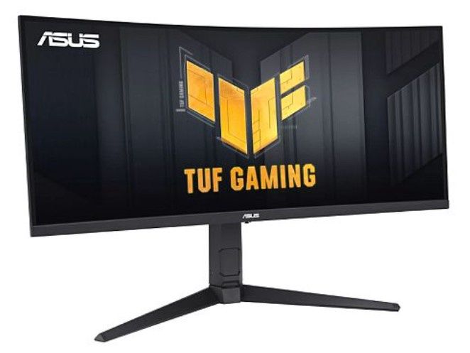 Asus 34" TUF Gaming UWQHD Ultra-wide Curved Monitor (VG34VQEL1A), 3440 x 1440, 1ms, 100Hz, USB, 125% sRGB, HDR-10, VESA