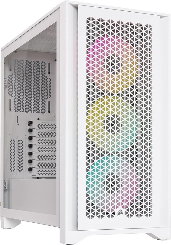 Corsair iCUE 4000D RGB Airflow Mid Tower Case - White