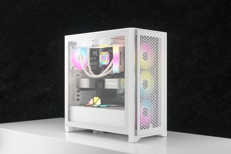 Corsair iCUE 4000D RGB Airflow Mid Tower Case - White