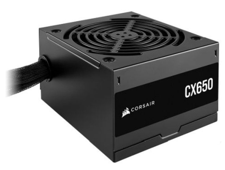 Corsair 650W CX650 PSU, Fully Wired, 80+ Bronze, Thermally Controlled Fan