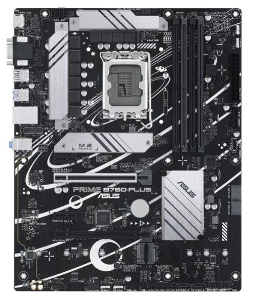 Asus PRIME B760-PLUS, Intel B760, 1700, ATX, 4 DDR5, VGA, HDMI, DP, 2.5G LAN, PCIe5, 3x M.2