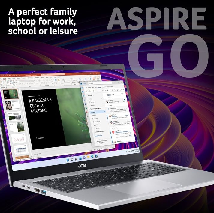 Acer Aspire Go 15 - 15.6 Full HD, Ryzen 3 7320U, 8GB, 256GB SSD, Windows 11 Home  (mod:AG15-21P)