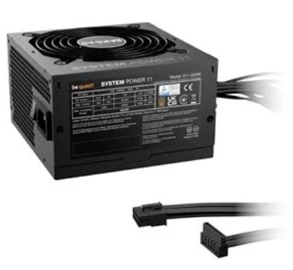 Be Quiet! System Power 11 550W Power Supply Unit 20+4 Pin ATX ATX Black