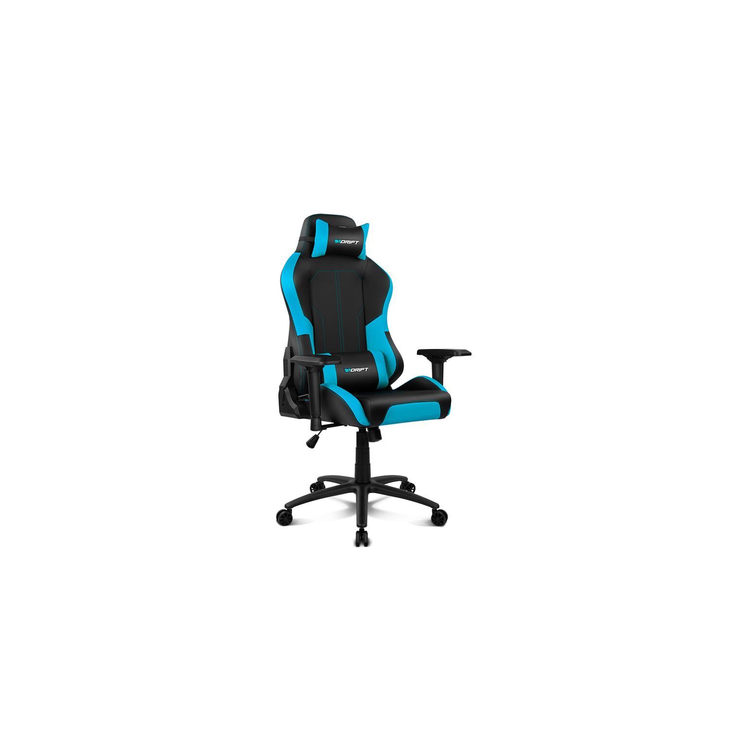 Drift Dr250bb - Professional Gaming Chair, Faux Leather, 4D Adjustable Armrests, Black/Blue