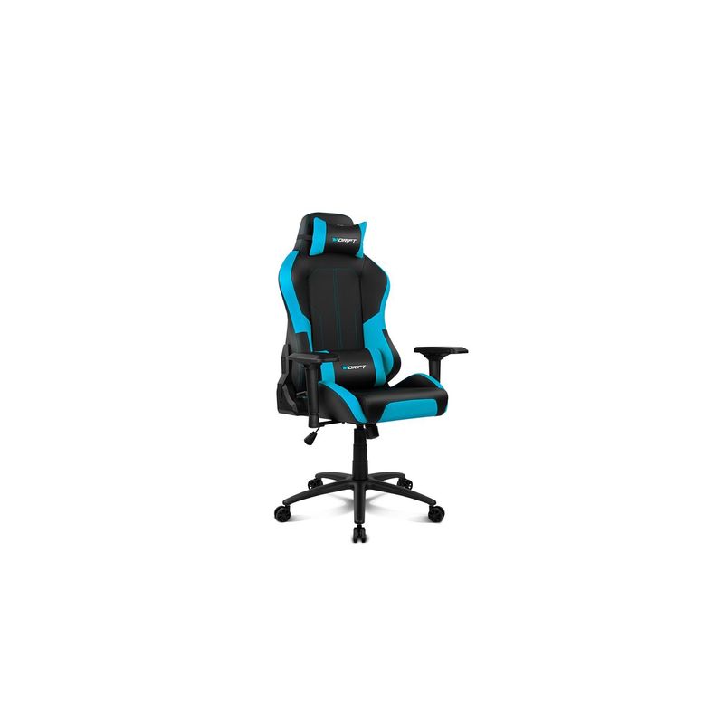Drift Dr250bb - Professional Gaming Chair, Faux Leather, 4D Adjustable Armrests, Black/Blue