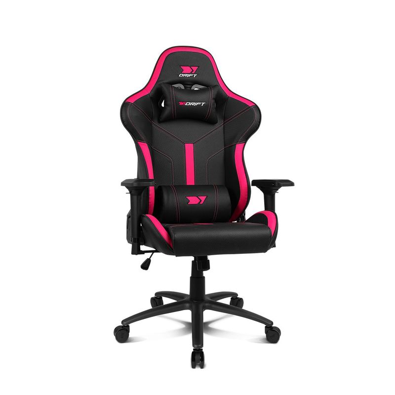 Drift Gaming Chair Dr350 - Professional Chair, Faux Leather, 4D Armrests, Black/Pink