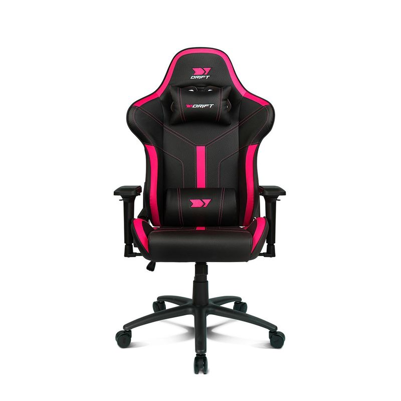 Drift Gaming Chair Dr350 - Professional Chair, Faux Leather, 4D Armrests, Black/Pink