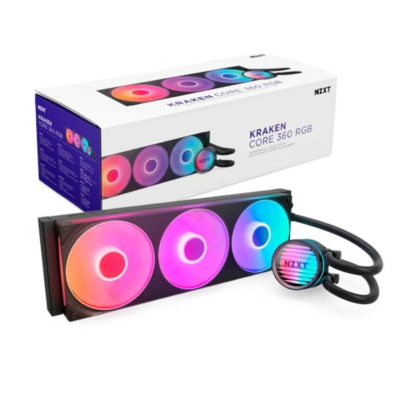 NZXT Kraken Core 360 Black All In One CPU Cooler - 360mm