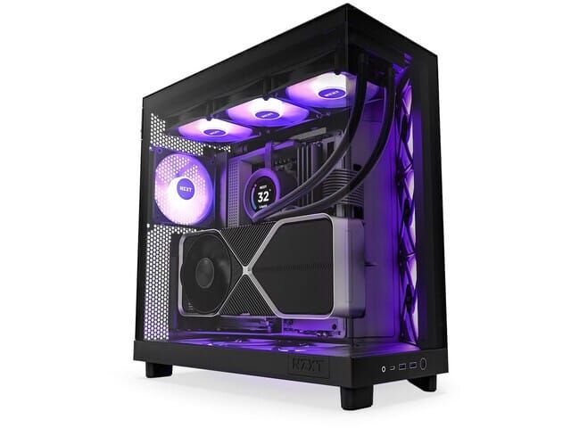 NZXT H6 Flow RGB Mid Tower Case Black (ATX/M-ATX/M-ITX)