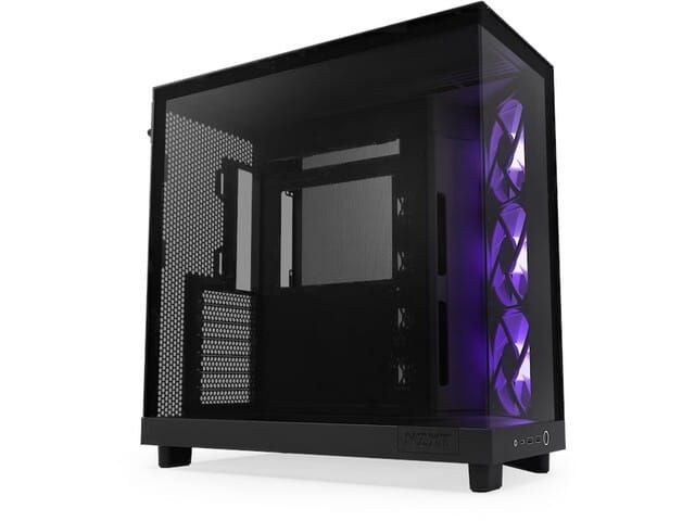 NZXT H6 Flow RGB Mid Tower Case Black (ATX/M-ATX/M-ITX)
