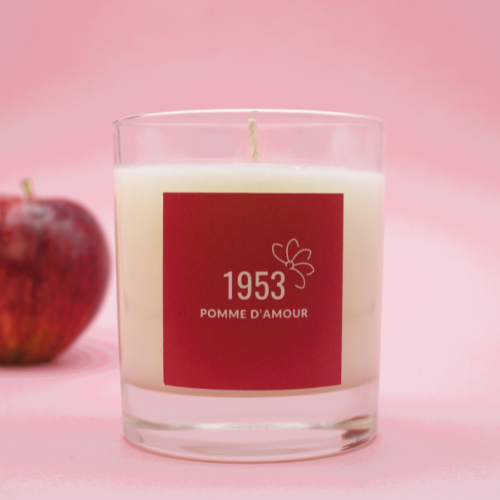 Bougie parfumée pomme d'amour