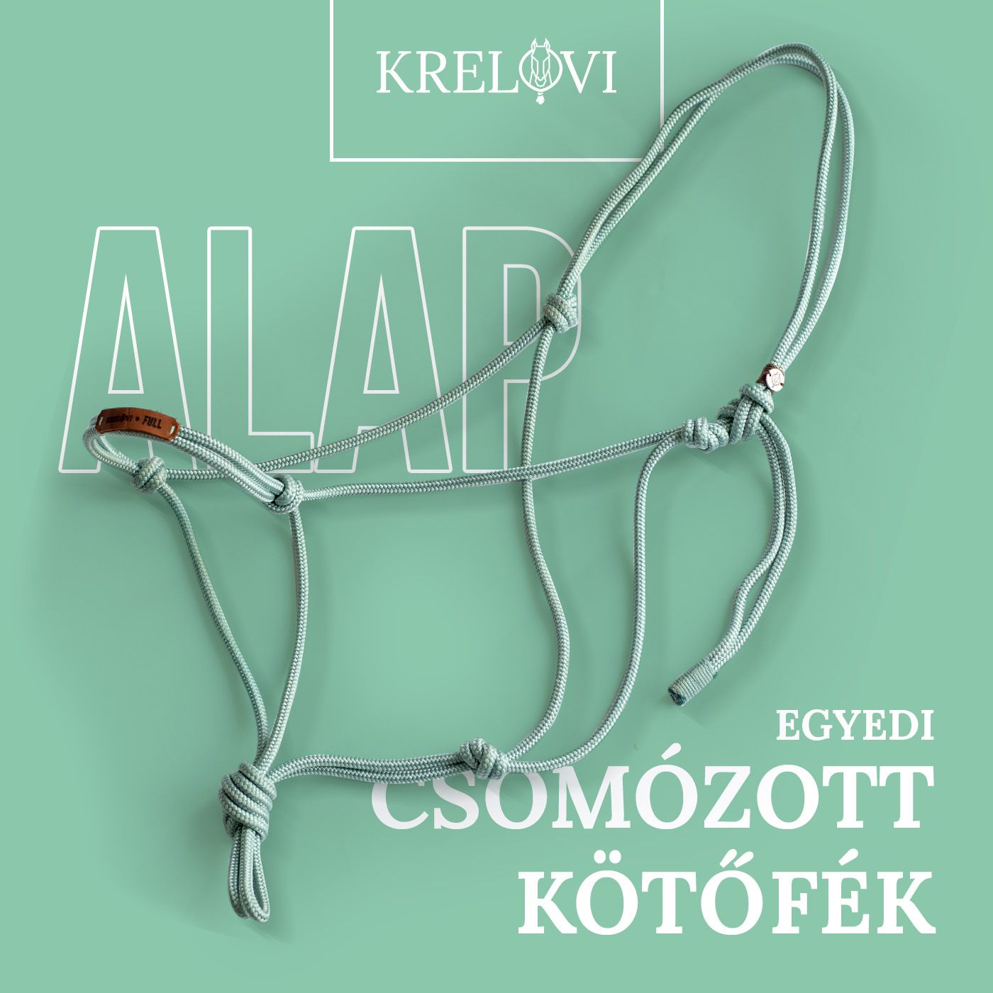Alap csomózott kötőfék (egyedi) Alap csomózott kötőfék (egyedi)
