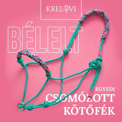 BÉLELT csomózott kötőfék
