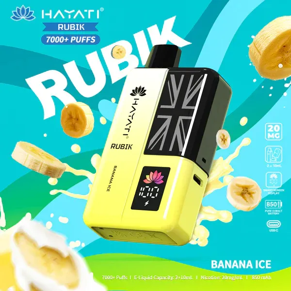 Buy Hayati Rubik 7000 Puffs Vape pen -| £6.99 | UK Vape Shop