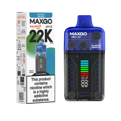 Maxgo Pro 22K – 22,000 Puffs | Rechargeable Vape UK