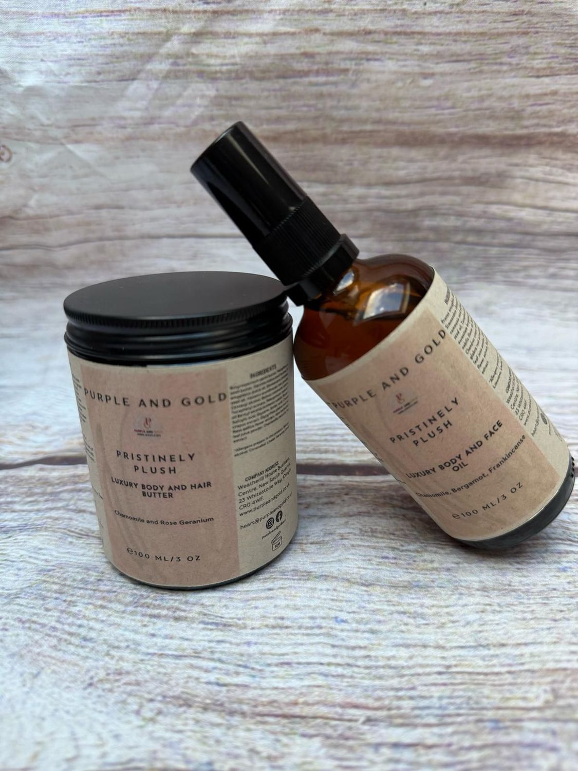 Pristinely Plush Duo- Body Butter & Body Oil Combo - Scented