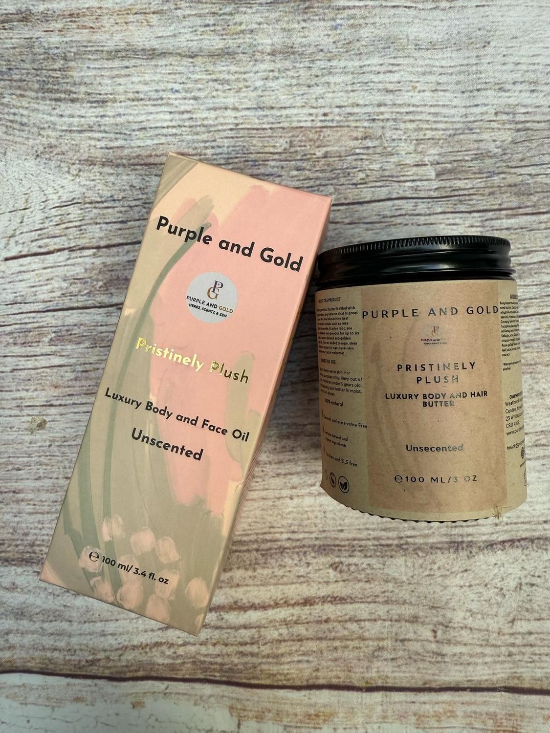 Pristinely Plush Duo- Body Butter & Body Oil Combo - Unscented