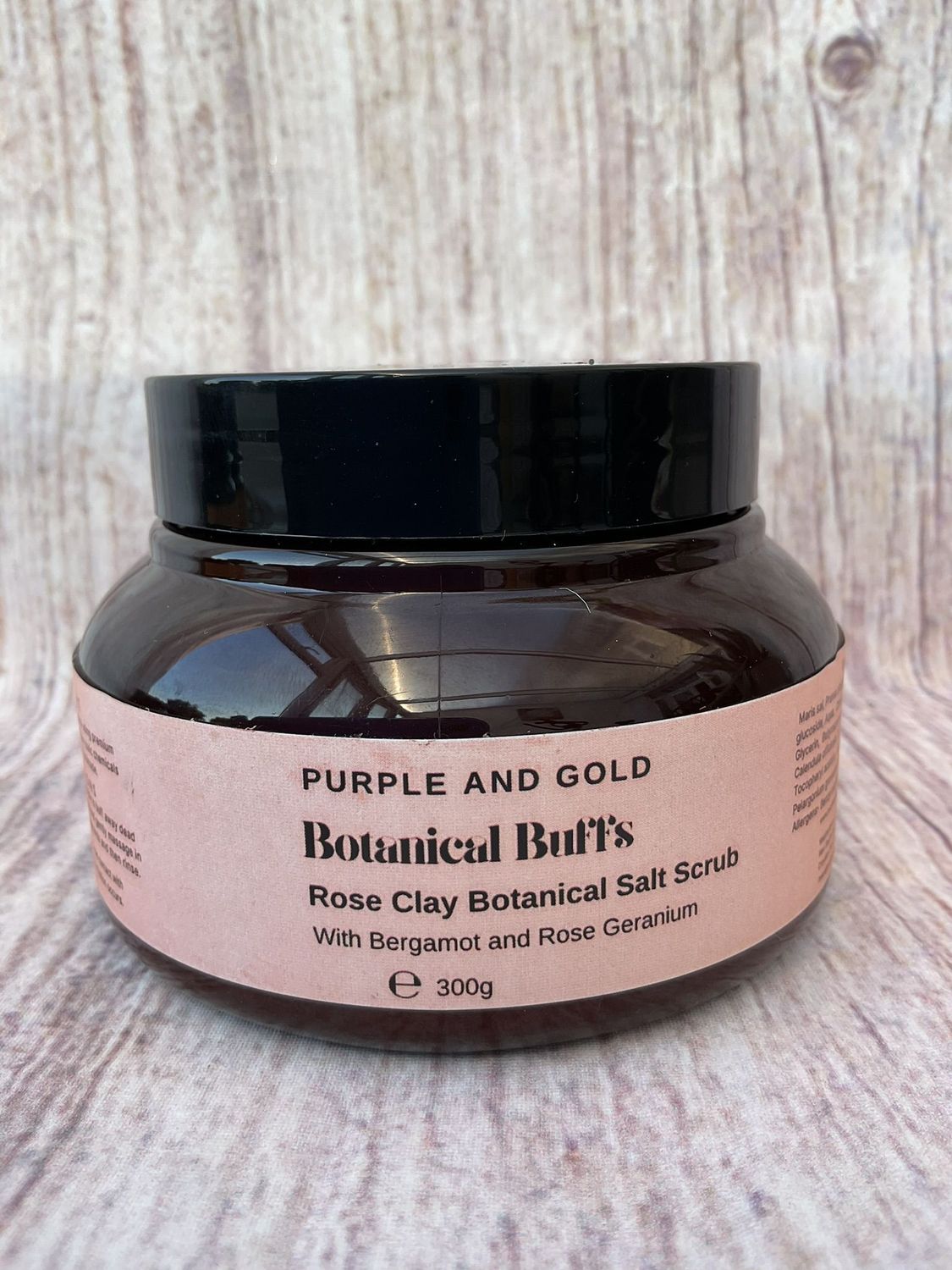 Rose Clay Botanical Salt Scrub Botanical Buffs Rose Clay Botanical Salt Scrub Botanical Buffs