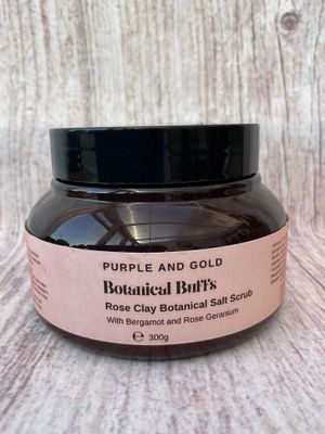 Rose Clay Botanical Salt Scrub Botanical Buffs Rose Clay Botanical Salt Scrub Botanical Buffs