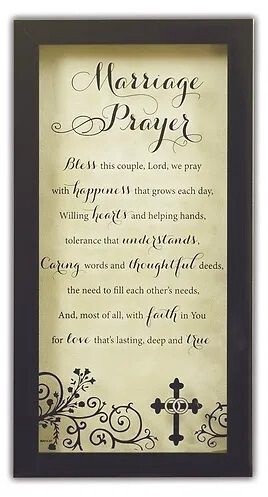Marriage Prayer Wall Plaque